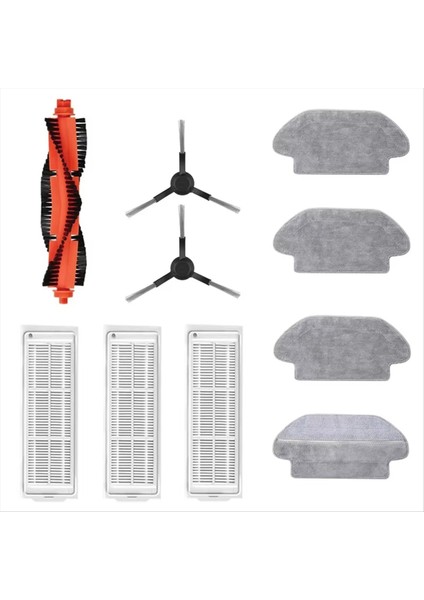 Xiaomi Mi Robot Vakum Mop Pro P STYTJ02YM Temizleme Robot Aksesuarları Ana Yan Fırça Hepa Filtre Mop Bezi (Yurt Dışından)