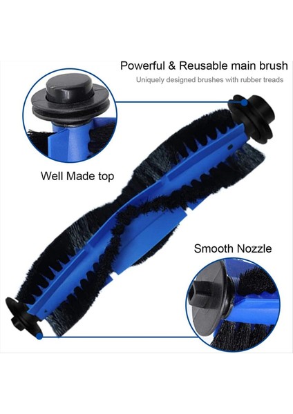 Proscenic 850T Için Ultenic D5S Pro Için Ultenik D5S Pro+Için Uoni S1 Vakum Süpürücü Ana Yan Fırça Hepa Filtresi (Yurt Dışından) modelleri