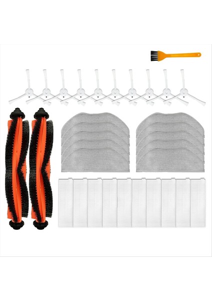 Dynaking R15 Dinekleme Için R15 R15 R-R-Js2 Robot Vakum Kiti Yedek Parçalar Aksesuarlar Fırça Paspas Bezi Hepa Filtre (Yurt Dışından)