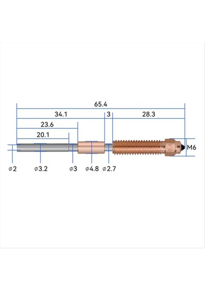 Yüksek Akışlı Baskı Yükseltilmiş Nozul K1 K1 Max K1C Ender-3 V3 3D Yazıcı Hotend 0 4mm (Yurt Dışından) modelleri