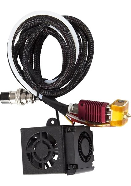 Kırmızı CR-10S Için Tam Montajlı Ekstrüder Kit Cr-10 Hotend Montaj Tam Nozul Kiti Tam Montajlı Ekstrüder Kit Fan Kapağı 3D Yazıcı Aksesuarları Soğutma Fan Hotend (Yurt Dışından)