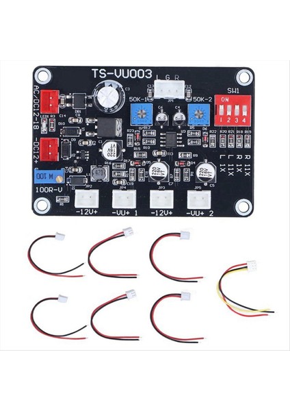 TS-VU003 Vu Metre Sürücü Kurulu Ayar Vu Metre Sürücü Paneli Arka Işığı Yüksek Frekanslı Düşük Geçiş Panel Aksesuarları (Yurt Dışından)