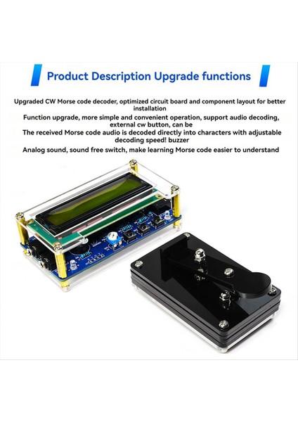 Cw Morse Kodu Kod Çözücü Toplu Devre Kart Kablosuz Verici Alıcı Dıy Kaynak Uygulaması Üretim Kiti (Yurt Dışından) fırsatları