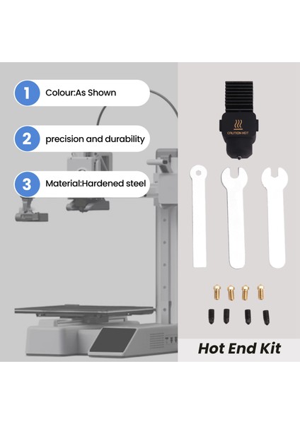 Hotend Head 0 4mm Sertleştirilmiş Çelik Nozul Sıcak Uç Kit Extruder Bambu Lab A1 Mini/a1 3D Yazıcı Aksesuarları (Yurt Dışından) fırsatları