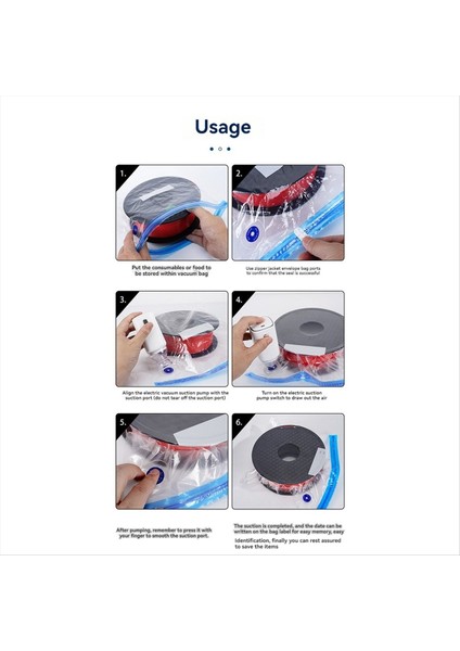 3D Yazıcı Filament Kurutma Torbası - Vakum Kapalı Depolama Elektrik Şarj Pompası 3D Baskı Aksesuarları (Yurt Dışından)