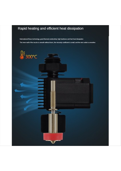 1pcs All-One Pirinç Titanyum Nozul Heatbreak Pirinç Titanyum Nozul Revo Hotend Extruder 0 8mm (Yurt Dışından) modelleri