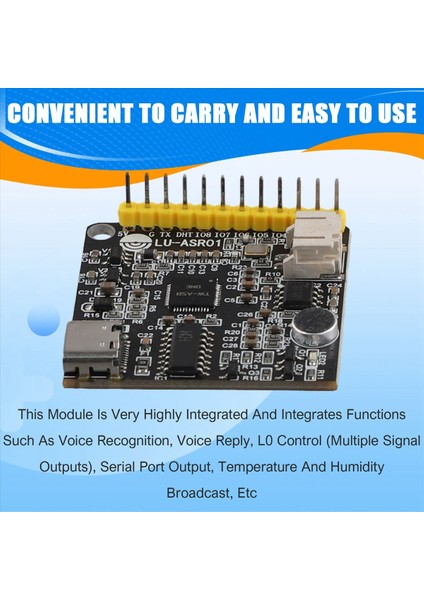 LU-ASR01 Akıllı Konuşma Tanıma Modülü Çevrimdışı Tanıma Özelleştirilmiş Ifade LD3320 Tek Tıklama Modülü (Yurt Dışından) indirimleri