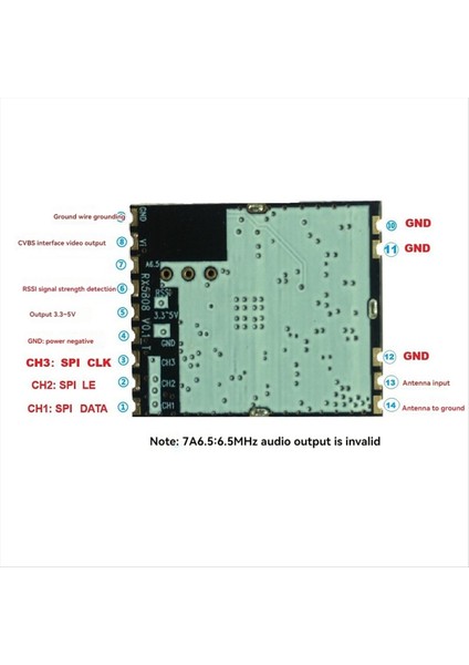Fpv RX5808 Kablosuz Video Alıcı Modülü Av Verici Fpv Rc Drone Anahtarı Kontrolü Için 5 8g Alıcı Modülü (Yurt Dışından) modelleri