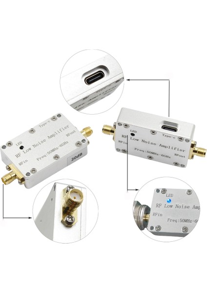 50M-6GHZ 20DB Rf Düşük Gürültü Amplifikatörü Lna Alıcı Sinyali Jambon Radyo Fm Vhf Uhf Sdr Lna Amplifikatörü (Yurt Dışından) modelleri