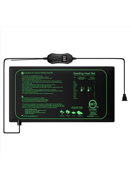 Bitki Büyümesi Için 5 ℃ Ila 42 ℃ Sıcaklık Ayarlı 2x 50W Fide Isı Matı Çimlenme Ab Fişi (Yurt Dışından) fiyatları