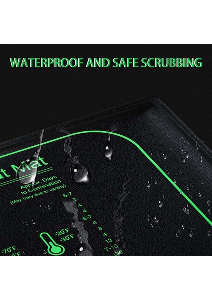 Bitki Büyümesi Için 5 ℃ Ila 42 ℃ Sıcaklık Ayarlı 2x 50W Fide Isı Matı Çimlenme Ab Fişi (Yurt Dışından) fırsatları