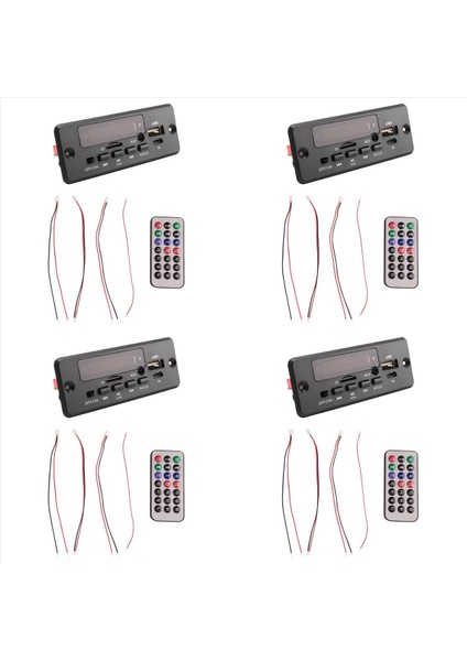 4pcs 2X25W 50W Amplifikatör Mp3 Çalar Kod Çözücü Kartı 5V-12V Bluetooth 5 0 Araba Fm Radyo Modülü Desteği Tf USB Aux (Yurt Dışından) fiyatları