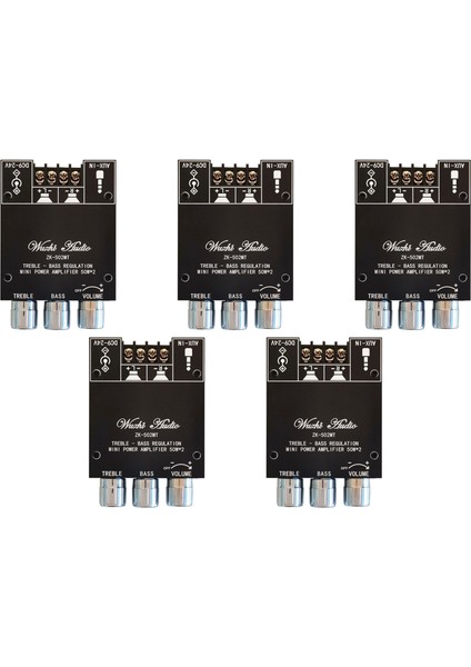 5x ZK-502MT Bluetooth 5 0 Subwoofer Amplifikatör Kart 2 0 Kanal Yüksek Güçlü Ses Ses Stereo Amplifikatör Kartı 2X50W Bas Amp (Yurt Dışından)