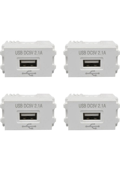 4x Telefon Şarj Paneli USB Güç Modülü 220V Soket 5V Transformatör 2 1A USB Şarj Gücü Soketi Anahtarlama Adaptörü (Yurt Dışından)