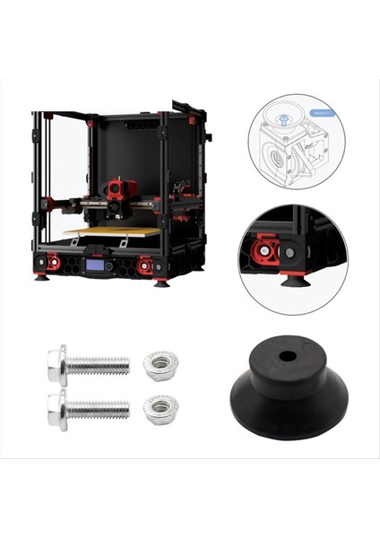 4pcs 3D Yazıcı Kauçuk Ayak Kayma Önleyici Kauçuk Şok Ped Antivibrasyon Voron V2 4 3D Yazıcı Parçaları Için Ayaklar (Yurt Dışından) fiyatları