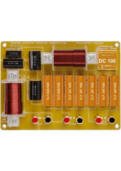 Ses Bölücü Sahne Hoparlörü Iki Yönlü Frekanslı Tek 15/18 Inç Yüksek Güçlü Ktv Yüksek ve Düşük Bass Hoparlör (Yurt Dışından)