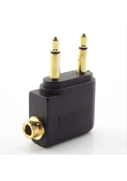 Dc 3 5mm Uçak Havayolu Hava Düzlemi Kulaklık Mono Ses Dönüştürücü Seyahat Jak Tapası Ayırıcı Adaptörü (Yurt Dışından) indirimleri