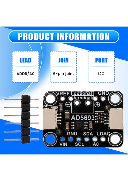 AD5693R Breakout Tahtası I2C Arayüzü 16 Bit Dac Modülü Stemma Qt Qwiic ile Uyumlu (Yurt Dışından) indirimleri