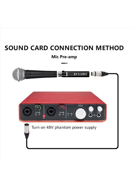 2x Dm1 Dinamik Mikrofon Önsözü Için Değiştirin Dinamik ve Pasif Şerit Mikrofonları Için 28DB Kazanç Amplifikatörü Siyah (Yurt Dışından) modelleri