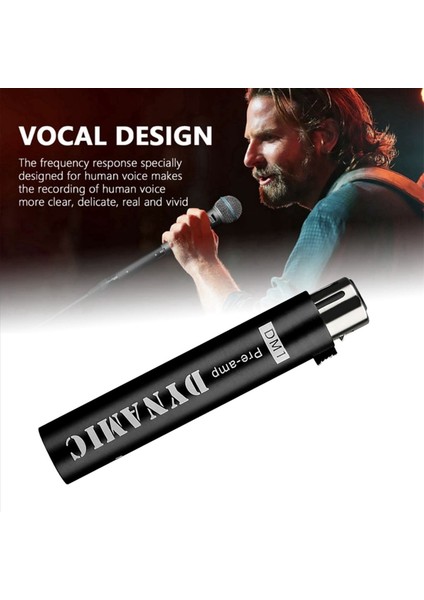 2x Dm1 Dinamik Mikrofon Önsözü Için Değiştirin Dinamik ve Pasif Şerit Mikrofonları Için 28DB Kazanç Amplifikatörü Siyah (Yurt Dışından) indirimleri