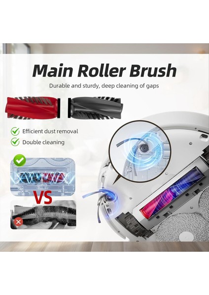 Roborock Qrevo Eğri Kenarı P20 Pro Vakum Süpürge Ana Yan Fırça Hepa Filtre Mop Pad Toz Torbaları Için Yedek Parça (Yurt Dışından) fırsatları