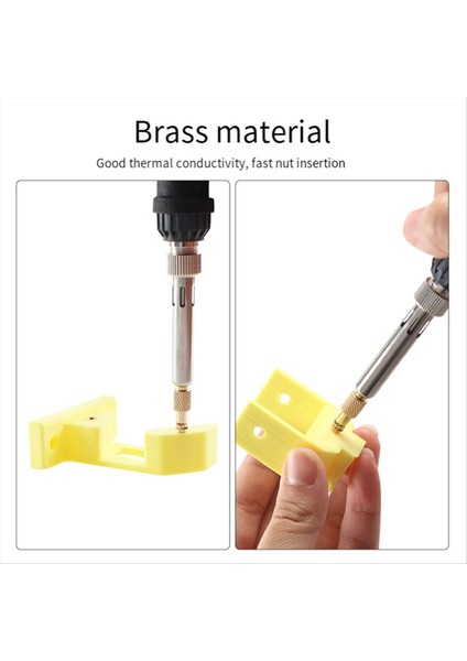 Isı Set Ekleme Aracı M2-M8 Sıcak Eritme Pirinç Pirinç Somun Gömülü Ekleme Uçu Adaptöre Basın 936 TS100 TS101 Lehimleme Demir (Yurt Dışından) fiyatları