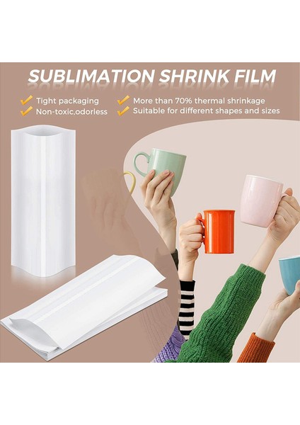 210PCS Süblimasyon Büzülme Sargı Filmi 5X10 Inç Isı Transfer Büzülme Filmi Büzülme Sargı Çantaları Kupa Için Beyaz Büzülme Sarma Bantları (Yurt Dışından) fiyatları