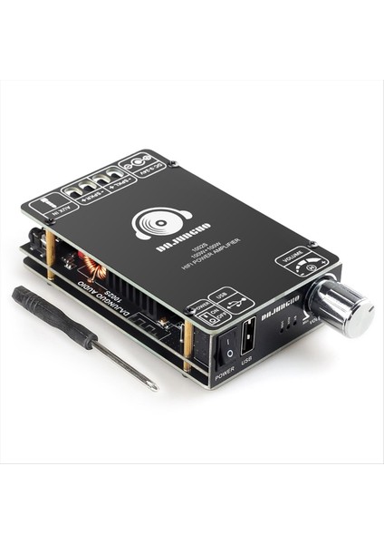 ZK-1002S Bluetooth Amplifikatör Kartı 100W+100W 12-24V Geniş Gerilim Girişi USB 3 5 mm Giriş Ses Modülü A Destekleri (Yurt Dışından) modelleri