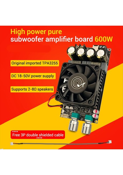 ZK-6001 Dijital Güç Amplifikatör Kartı 2 1 Kanal 600W Subwoofer TPA3225 Koruma Telli Bluetooth Amplifikatör Modülü A (Yurt Dışından) indirimleri