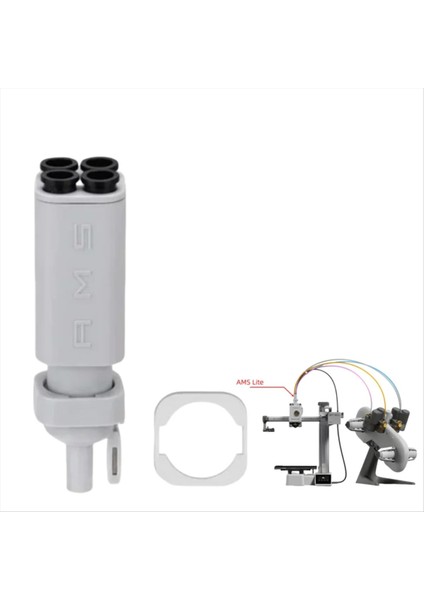 Bambu Lab 3D Yazıcı Için Ams Lite Filament Hub Beş Yollu Bileşenler Sarflandırılabilirler A1/a1 Mini Parça Için Renk Baskı (Yurt Dışından) modelleri