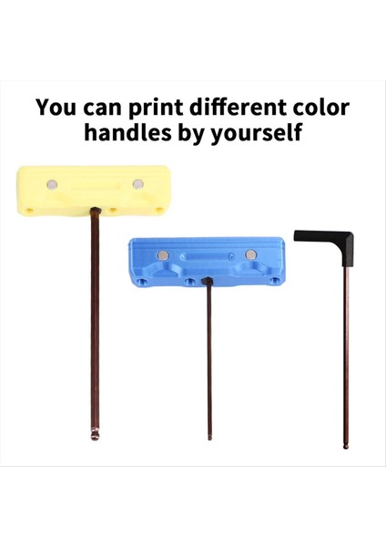 S2 T-Şekilli T-Şekilli Bilyalı Kafa Evrensel Onarım Aracı ile S2 Hex Tornavida Takım Kiti 3D Yazıcı Için Hex Tornavida (Yurt Dışından)