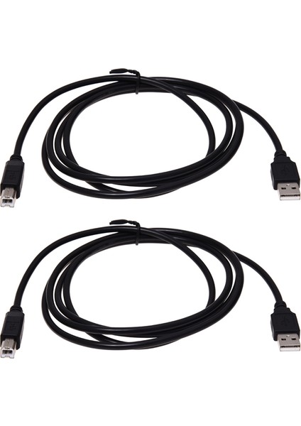 Canon Pixma Için 2x USB 2 0 Yazıcı Kablo Kablosu A-B 1 8m (Yurt Dışından)