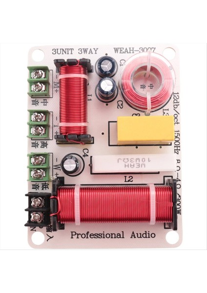 4x 3 Yolcu Hoparlör Frekans Bölücü 300W Hıfı Crossover Filtre Frekans Distribütörü Dıy Ev Hoparlör Modifikasyonu (Yurt Dışından) fırsatları