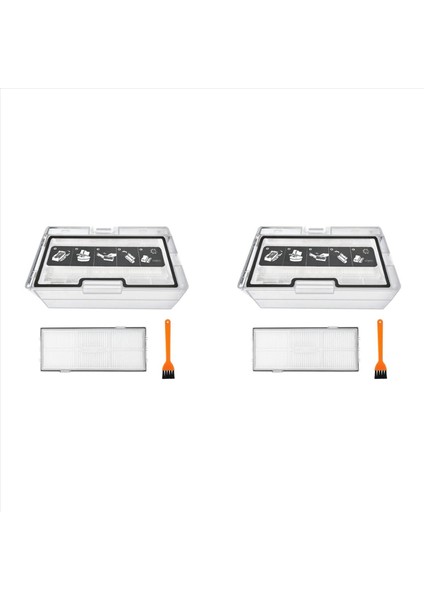 Xiaomi Için 2x Toz Kutusu Roborock S8 Pro ULTRA/S8/S8+T7S/G10S Robot Vakum Süpürge Çöp Kutusu Filtreli (Yurt Dışından)