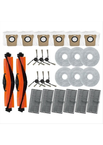 Xiaomi Mijia Için M40 D110CN Vakum Parçaları Ana Trikut Silindir Yan Fırça Hepa Filtre Mop Bez Torbaları Aksesuarlar (Yurt Dışından)