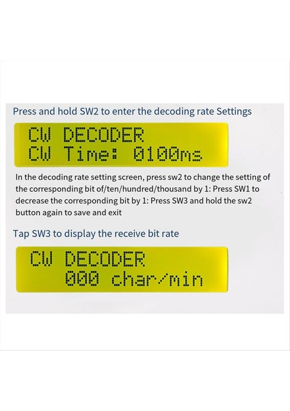 Yükseltilmiş HU-069B Cw Morse Kodu Kod Çözcüsü Eğitmen Parçaları Dıy Devre Kart Kaynak Uygulama Kiti (Yurt Dışından) fırsatları