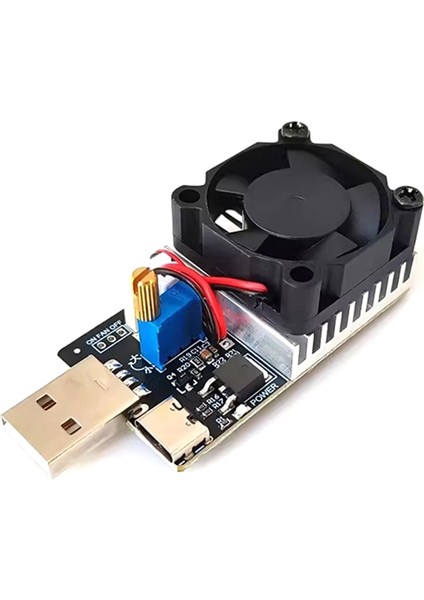 Dc 3 7-20V 3A 25W Yük Test Cihazı Test Direnç Modülü USB &amp Tip C Arayüz Ayarlanabilir Sabit Akım (Yurt Dışından)