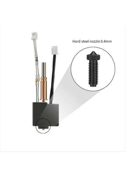 Anycubic Kobra3 Ekstrüder Hotend Için 3D Yazıcı Hotend Kiti 0 4 mm Sert Çelik Nozul ile All-Metal Hotend (Yurt Dışından) fiyatları