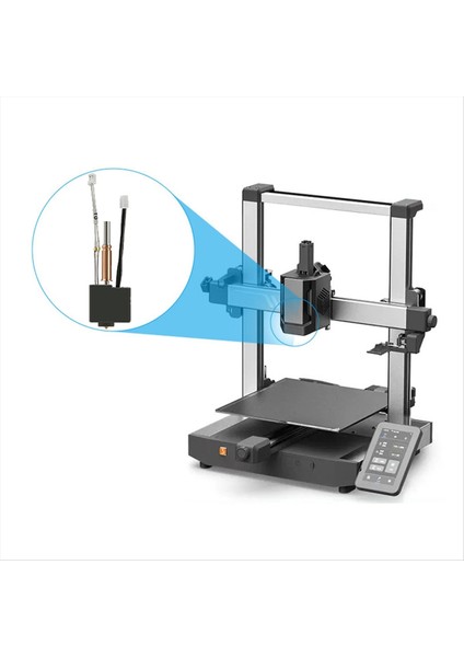 Anycubic Kobra3 Ekstrüder Hotend Için 3D Yazıcı Hotend Kiti 0 4 mm Sert Çelik Nozul ile All-Metal Hotend (Yurt Dışından) fırsatları