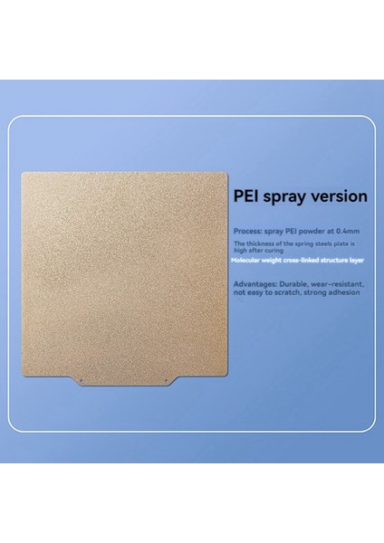 Yazıcı Yapım Plakası 410MMX410MM Voron 3D Yazıcı Aksesuarları Için Çift Taraflı Peı Yay Çeliği (Yurt Dışından) fiyatları