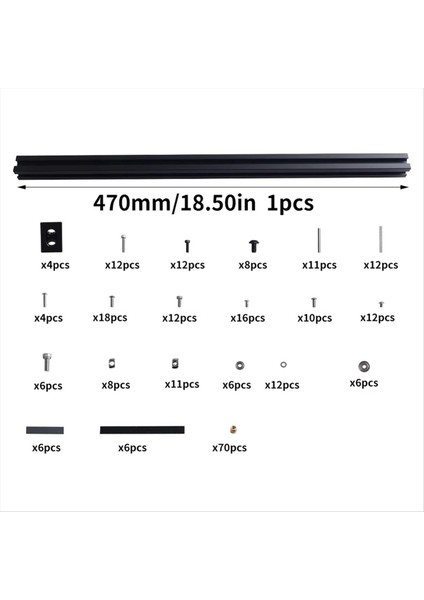 Voron Için 2 4 350MM Tapchanger Extruder Switch Tool Donanım Kiti Stealthburner Ekstrüder Alüminyum Profiller ve Bağlantı Müdürlüğü (Yurt Dışından) fiyatları
