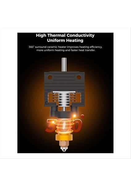 K1 Seramik Hotend Kiti -Quick Swap Nozul K1 Max Için All Metal Entegre Ekstrüder Sıcak Uç Değiştirme K1C 3D Yazıcı (Yurt Dışından) fiyatları