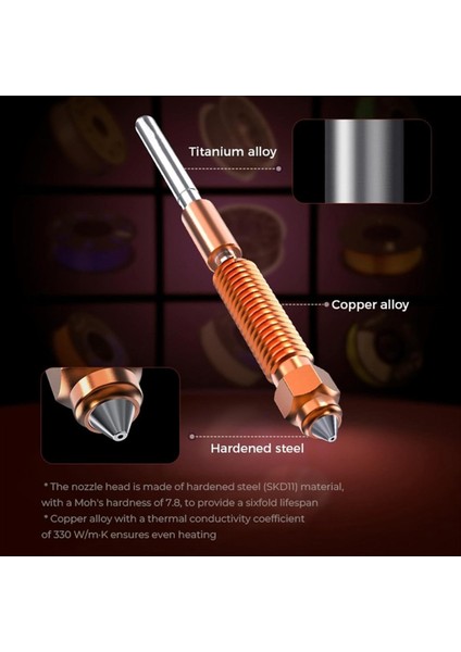 K1 Seramik Hotend Kiti -Quick Swap Nozul K1 Max Için All Metal Entegre Ekstrüder Sıcak Uç Değiştirme K1C 3D Yazıcı (Yurt Dışından) fırsatları