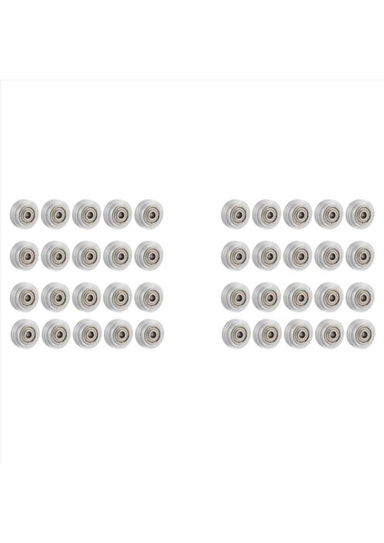 40PCS 3D Yazıcı Şeffaf Polikarbonat Tekerlek Plastik Kasnak Kırılma Için Doğrusal Yatak Cr-10 S5 Enter 3 Pro Yazıcı (Yurt Dışından)
