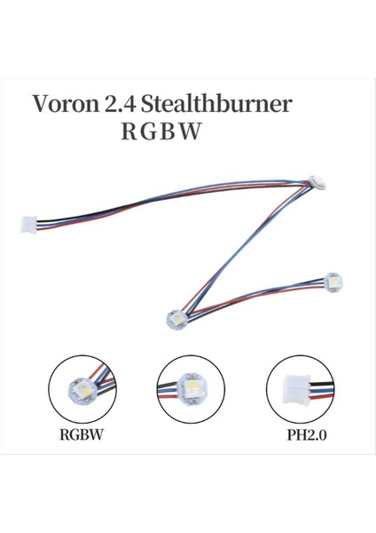 3 Rgbw Mini Düğmesi LED U4LD ile Voron 2 4 Stealthburner Için Tamamen Monte Edilmiş LED (Yurt Dışından) fiyatları