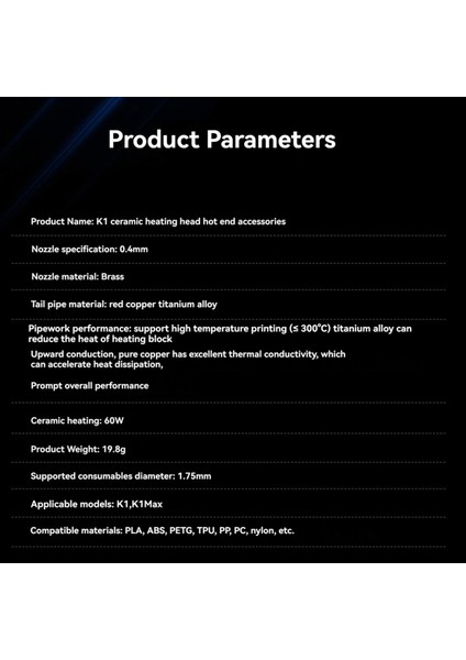 Resmi K1 Nozul K1 Easythreed-3d Yazıcı Için Yüksek Hızlı Baskı ve Yüksek Akışlı Ekstrüder Nozulları (Yurt Dışından) fiyatları