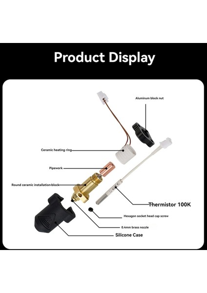 Resmi K1 Nozul K1 Easythreed-3d Yazıcı Için Yüksek Hızlı Baskı ve Yüksek Akışlı Ekstrüder Nozulları (Yurt Dışından) fırsatları