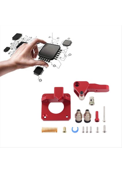 CR-10S Pro Ender-3 3D Yazıcı Ekstrüder Için Dual Dişli Ekstrüder Yükseltme 1 75MM Alüminyum Besleme Çift Kasnak (Yurt Dışından) fırsatları