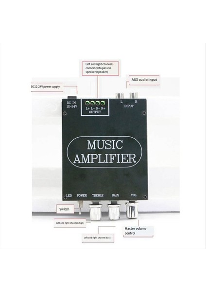 Zy-2 0 Kanal Bluetooth Dijital Amplifikatör Modülü Yüksek ve Düşük Pitch Subwoofer Hifi Bluetooth Amplifikatör Kartı (Yurt Dışından) modelleri