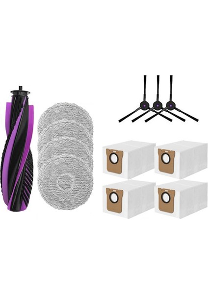 Jonr P20 Pro Robot Süpürge Yedek Parçaları Için 12 Adet Ana Fırça Yan Fırça Paspas Bezi Toz Torbası (Yurt Dışından) fiyatları